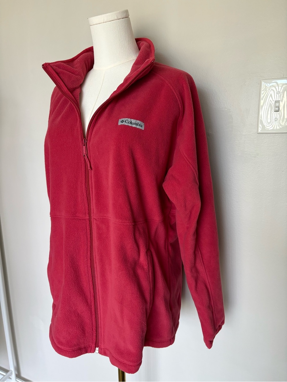 Columbia Women's Cranberry Red Full-Zip Fleece Jacket